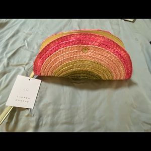 Lc Lauren Conrad straw purse clutch wristlet